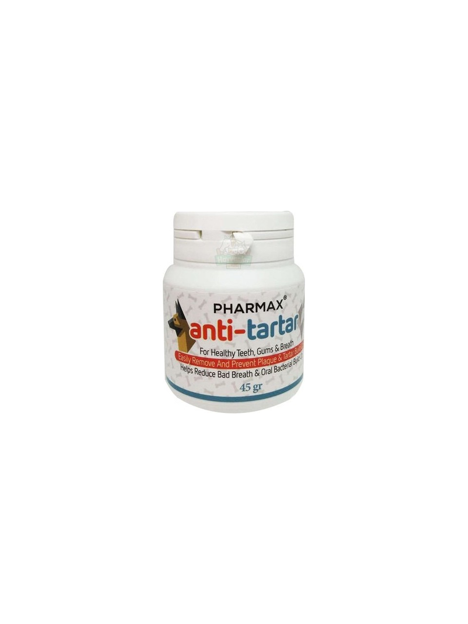 Pharmax%20Anti-Tartar%20Kedi%20Köpek%20Diş%20Taşı%20Giderici%2045%20g