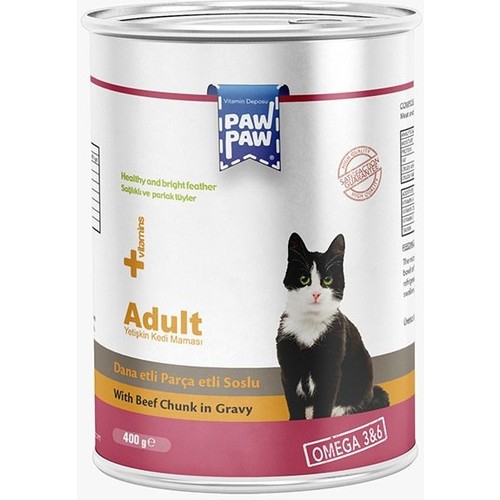 Paw%20Paw%20Sığır%20Etli%20Yetişkin%20Kedi%20Maması%20400%20gr