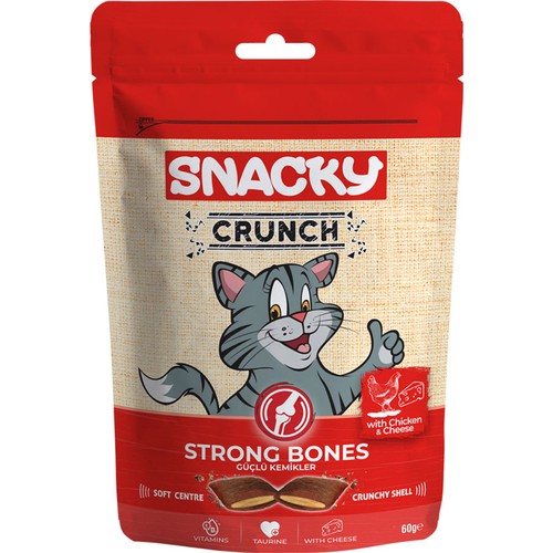 Snacky%20Crunch%20Strong%20Bones%20Tavuk&Peynir%2060Gr