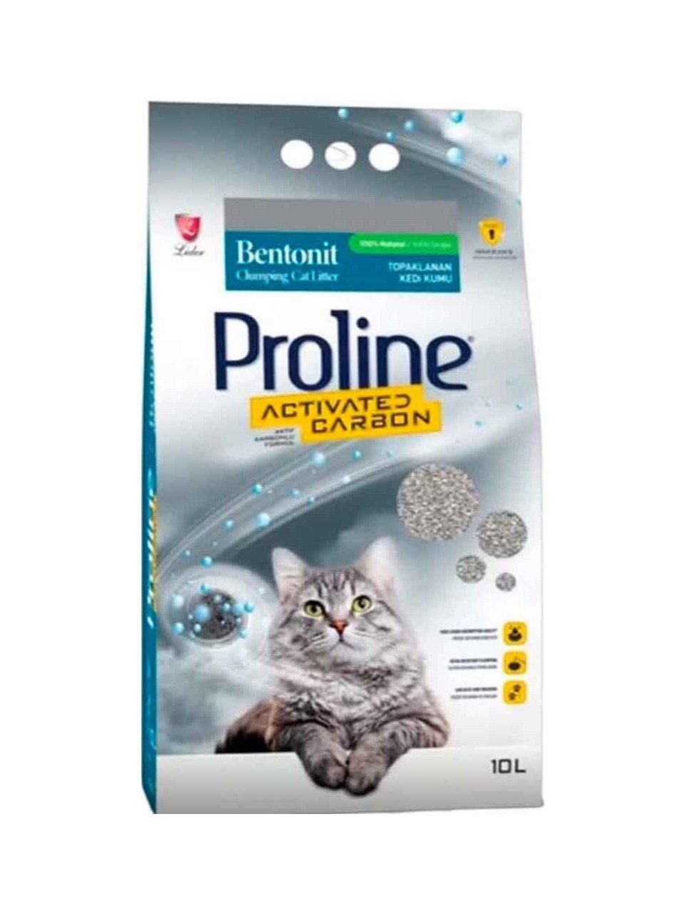 ProLine%20Aktif%20Karbonlu%20Topaklanan%20Kedi%20Kumu%2010%20Lt