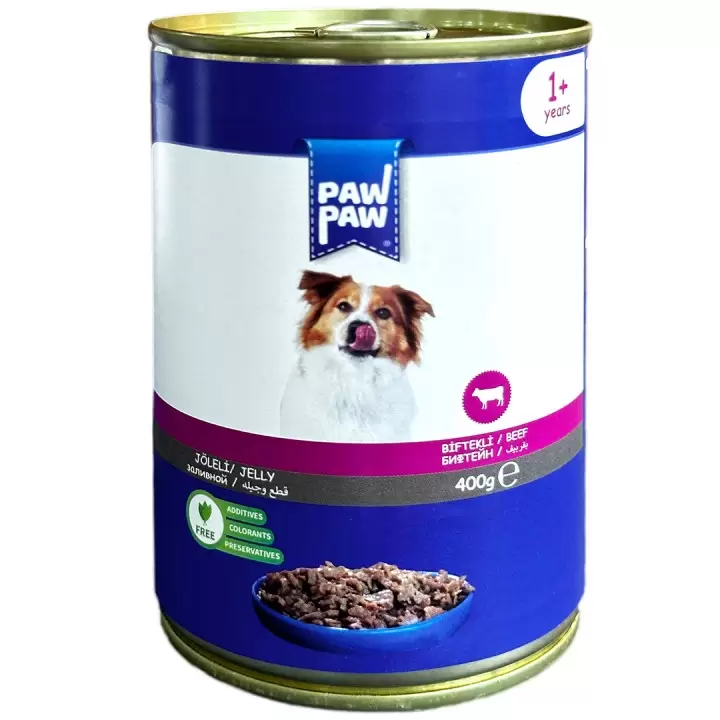 Paw%20Paw%20Yavru%20Biftekli%20Köpek%20Maması%20400%20Gr