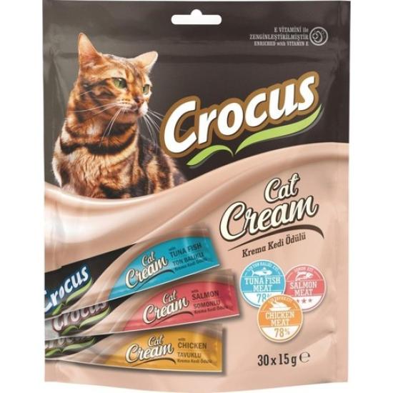 Crocus Karışık Krema Kedi Ödülü 30X15G